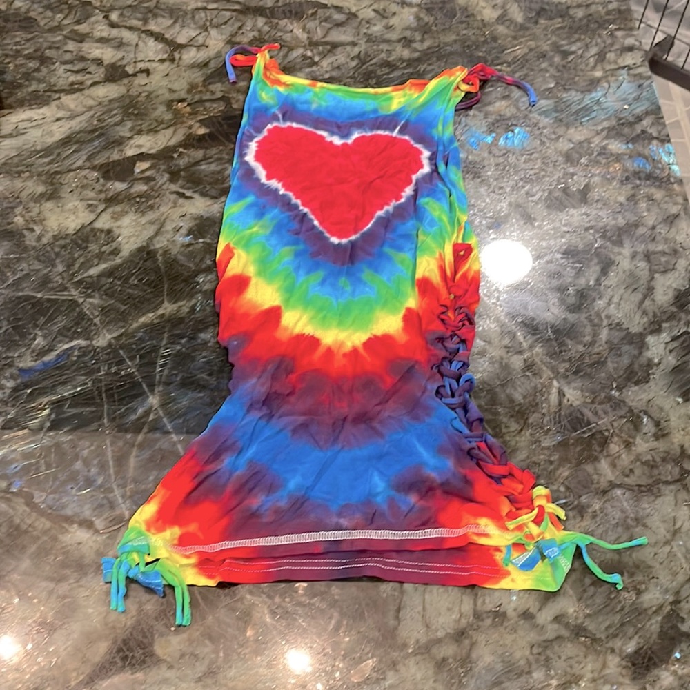 Small Tie Dyed Beach or Club Wear - Small